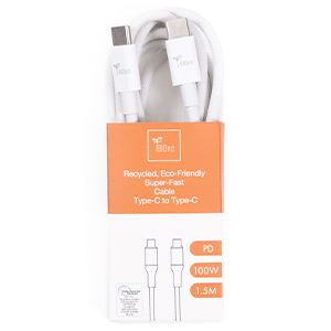 Cable trenzado USB-C-USB C 1.5 m. BIOND (REACONDICIONADO)