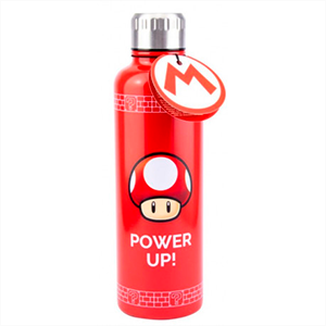 Botella metálica Super Mario Power Up de 600 ml (REACONDICIONADO)