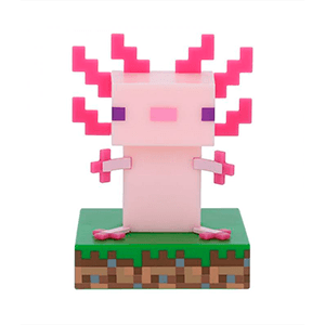 Figura con iluminacion Minecraft Axolotl Icon Light de 10 cm (REACONDICIONADO)