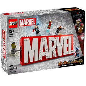 LEGO Super Heroes Marvel Logotipo MARVEL y Minifiguras 76313 (REACONDICIONADO)