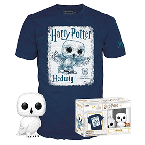 Pack Camiseta y Figura Pop Harry Potter: Hedwig Talla S (REACONDICIONADO) para Merchandising en GAME.es