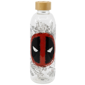 Botella cristal Deadpool Marvel 1030ml (REACONDICIONADO)