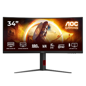 AOC G4 CU34G4 34´´ - Fast VA - 2K WQHD - 180Hz - 21:9 1500R - Monitor Gaming