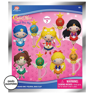 Colgante 3D Sailor Moon 3D Foam Bag Clip, Series  7 para mochilas y bolsos (surtido)