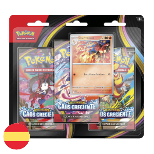 Pokémon TCG Blister de 3 Sobres Caos Creciente