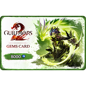 Código Guild Wars 2 8000 Gemas