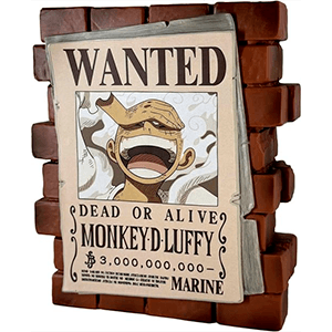 Hucha One Piece Wanted Luffy (REACONDICIONADO)