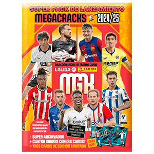 Megapack Megacracks La Liga 2024-2025 (archivador + 4 sobres + 3 cartas edicion limitada) (REACONDICIONADO)