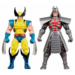 Pack de 2 figuras Marvel Legends Gamerverse Wolverine vs Silver Samurai de 15 cm (REACONDICIONADO)