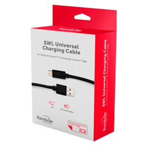 Cable Universal de Carga Rainbow para Nintendo Switch (REACONDICIONADO)