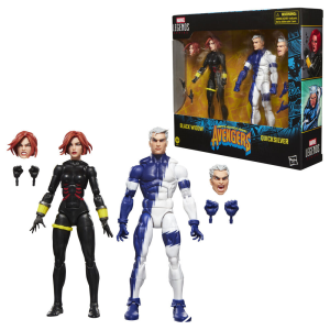 Pack de 2 figuras Marvel Avengers Black Widow & Quicksilver Marvel Legend Series de 15 cm