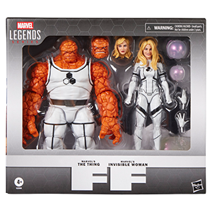 Pack de 2 figuras Marvel Future Foundation The Thing & Invisible Woman Marvel Legends Series de 15 cm