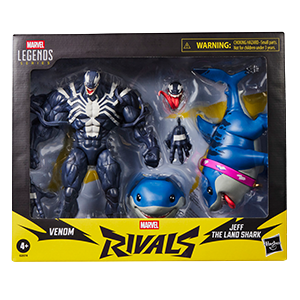Pack de 2 figuras Marvel Rivals Venom & Jeff The Land Shark Marvel Legends Series de 15 cm