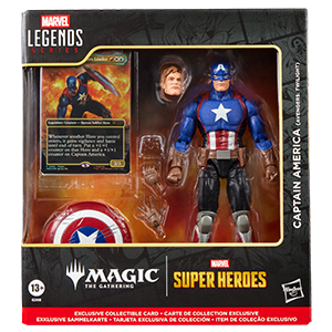 Figura Marvel Capitan America (Avengers Twilight) Marvel Legends Series & Magic: The Gathering de 15 cm