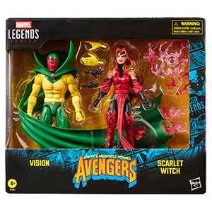 Pack de 2 figuras Marvel Avengers Vision & Scarlet Witch Marfel Legends Series de 15 cm