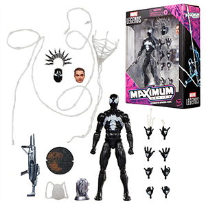Figura Marvel Symbiote Spider-Man Maximum Series de 15 cm