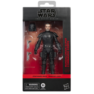 Figura Star Wars Mandalorian Super Commando Kebris Black Series Maul - Shadow Lord de 15 vm