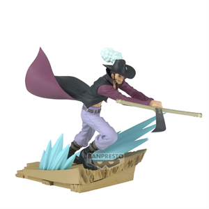 Figura Banpresto One Piece Dracule Mihawk Senkozekkei de 12 cm (REACONDICIONADO)