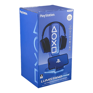 Soporte para auriculares, mando y dispositivo movil con iluminacion Playstation (REACONDICIONADO)