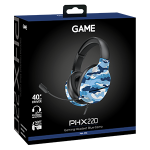 GAME PHX220 GAME Camuflaje Azul V2 PC - PS5 - PS4 - XBOX - Switch - Auriculares Gaming