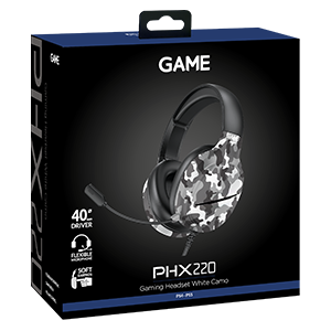 GAME PHX220 GAME Camuflaje Blanco V2 PC - PS5 - PS4 - XBOX - Switch - Auriculares Gaming