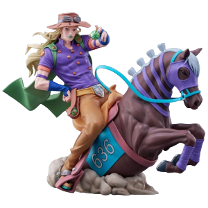 Figura JoJo's Bizarre Adventure: Steel Ball Run XrossLinkMAX Gyro Zeppeli de 18 cm