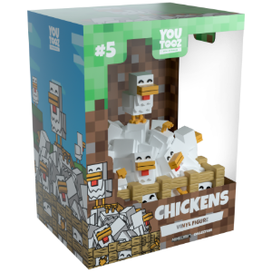 Figura Minecraft Chickens de 12 cm
