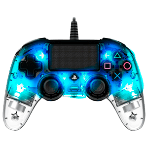 Mando Nacon Con Cable y Luz Azul - Licencia Oficial Sony