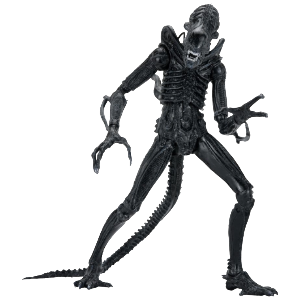Figura Aliens Ultimate Action Figure Warrior (1986) Xenomorph Black (40th Anniversary) de 23 cm