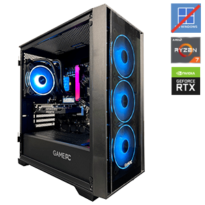 GamePc Pro B550M-A  R7-7500/16gb/1tb/Rtx 5060Nv/750W/ref Liquida 240/FreeDos