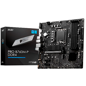 MSI Pro B760M-P DDR4 B760 LGA 1700 micro ATX - Placa Base (REACONDICIONADO)