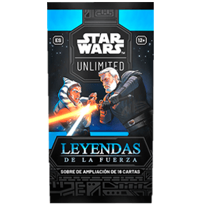Sobre de cartas (castellano) Star Wars Unlimited: Leyendas de la Fuerza Booster (REACONDICIONADO)
