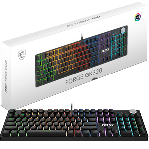 MSI Forge GK320 Red Switches Spanish Layout - Teclado Gaming (REACONDICIONADO)