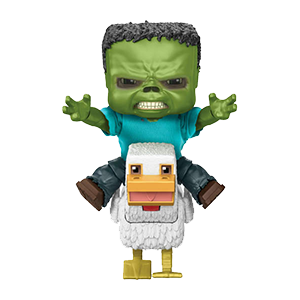 Figura Minecraft Chicken Jockey de 30 cm
