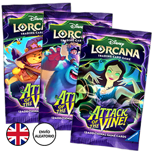 Sobre de cartas Disney Lorcana Attack of the Vine! Booster Pack (inglés)