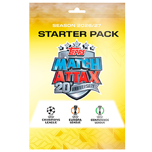 Starter pack de cartas UCC Match Attax 2026-2027 - 20 aniversario
