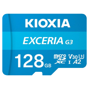 Kioxia MicroSD Exceria G3 128GB Clase 10, 160 MB/s  Tarjeta Memoria