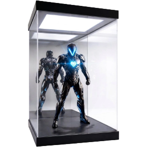 Vitrina con iluminacion LED para figuras Hero Stage Shine and Slide Acrylic