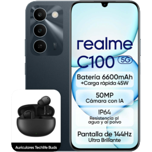 Realme C100 5G 4/256GB Verde + Auricular Techlife