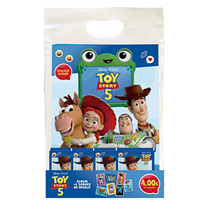 Starter Pack Toy Story 5 (Álbum + 4 sobres de cromos)