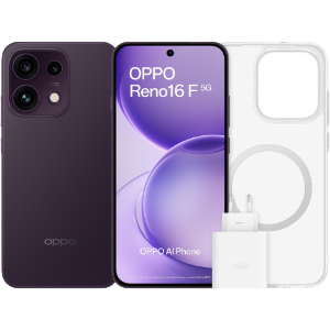 Oppo Reno16 F 5G 8/256Gb Purpura Negro +  Carcasa + Cargador 45W