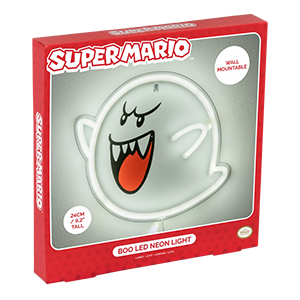 Iluminación de pared Super Mario Boo LED Neon Light de 25 cm