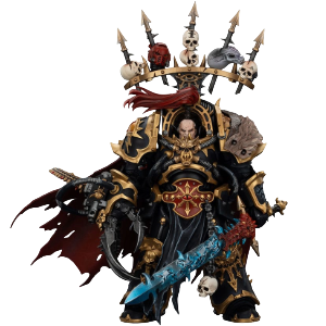 Figura articulada Warhammer 40k Black Legion Abaddon the Despoiler with Drach´nyen and the Talo de 16 cm