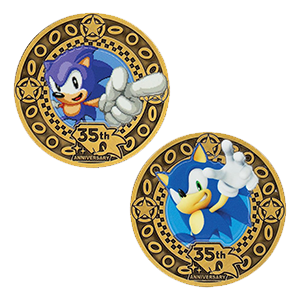 Moneda Coleccionable Sonic the Hedgehog 35th Anniversary Limited Edition