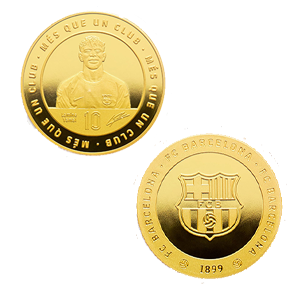 Moneda dorada FC Barcelona Edición especial Lamine Yamal