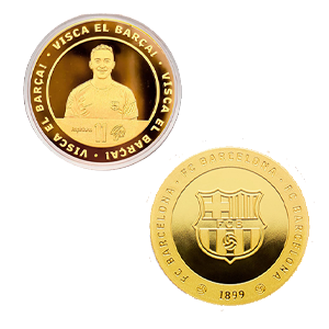 Moneda dorada FC Barcelona Edición Especial Raphinha “Classic 2025-26”