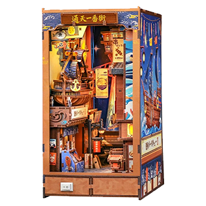 Maqueta Book Nook Tsutenkaku Ichiban Street 23 x 12 cm