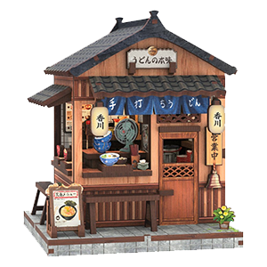 Maqueta Model Kit Miniature House Kagawa Udon House 11 x 9 cm