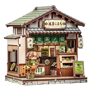 Maqueta Model Kit Miniature House Kyoto Matcha Cottage 11 x 9 cm