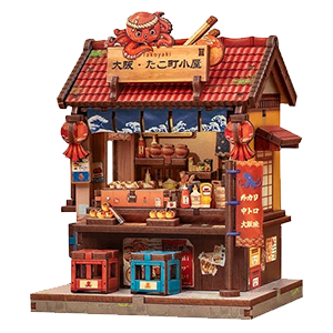 Maqueta Model Kit Miniature House Osaka Takoyaki 12 x 9 cm